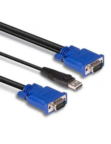 Cabo KVM Lindy VGA e USB - 32185