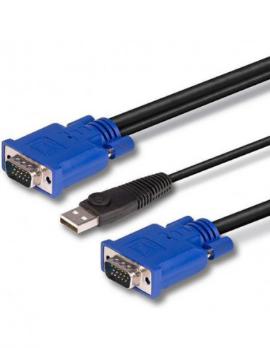 Cabo KVM Lindy VGA e USB - 32185