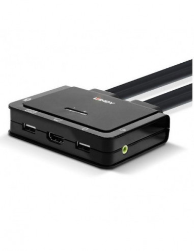 Comutador KVM Lindy 42345 - 2 Portas...