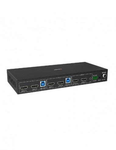Chaveador KVM Lindy - 2 Portas, Dual...
