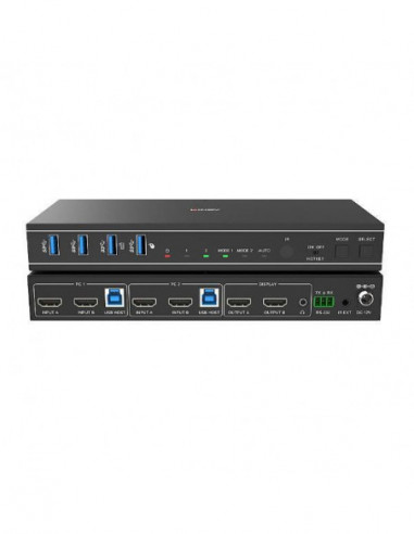 Chaveador KVM Lindy - 2 Portas, Dual...