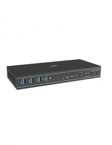 Chaveador KVM Lindy - 2 Portas, Dual...