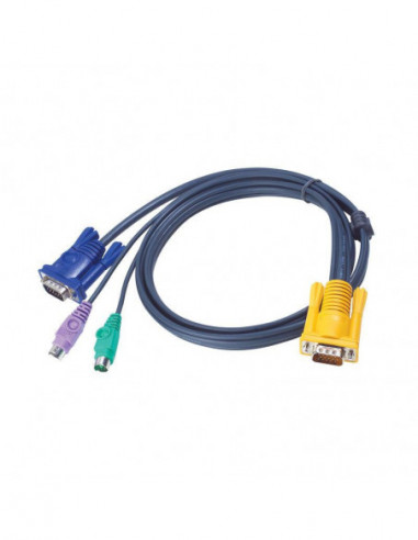 Cabo KVM ATEN 2L-5203P: PS/2, VGA, 3m
