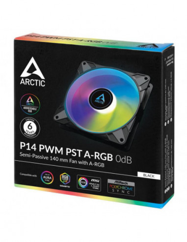 Ventilador Arctic P14 PWM PST A-RGB...