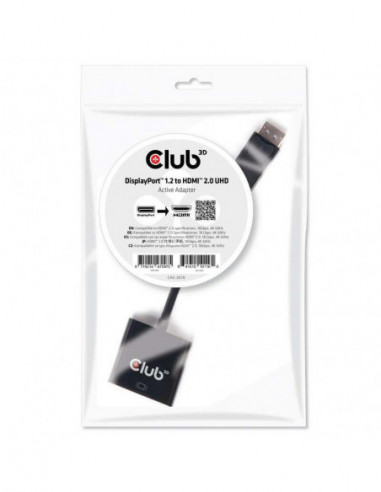 Adaptador Club 3d DisplayPort 1.2...
