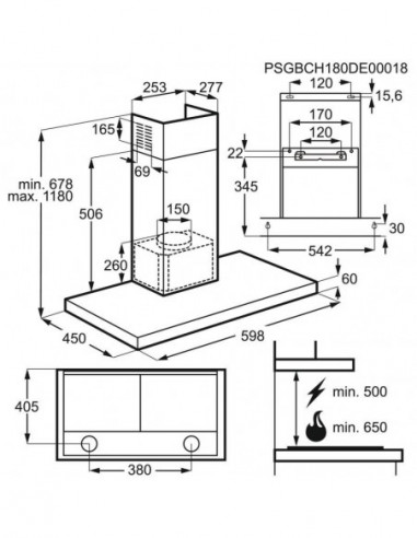 Electrolux - Chaminé Lft416x