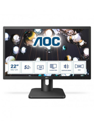 Monitor AOC 22E1Q: 21,5", Full HD,...