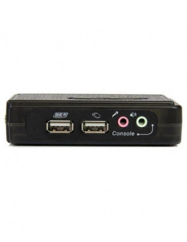 2 Port USB KVM Switch w/Audio+Cables