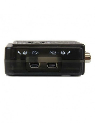 2 Port USB KVM Switch w/Audio+Cables