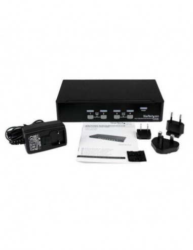 Comutador KVM StarTech SV431DUSBU - 4...