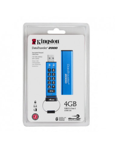 USB Kingston 4GB Keypad USB 3.0 DT2000