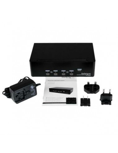 Startech Conmutador Switch KVM 4...