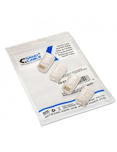 Nanocable Conector RJ45 8 Hilos...
