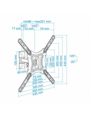 Tooq Soporte Giratorio e Inclinable... Tooq Soporte Giratorio e Inclinable...