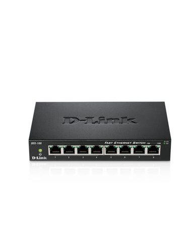 D-link 8-port 10/100Mbps Unmanaged...