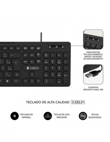 Teclado SUBBLIM Business Slim...